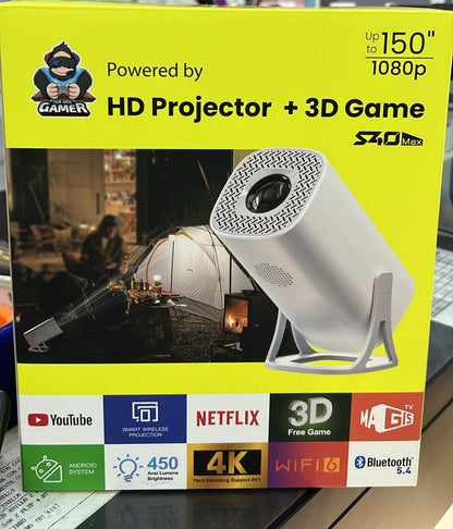 🎮✨ Proyector HD con Videojuegos + Doble Mando Inalámbrico