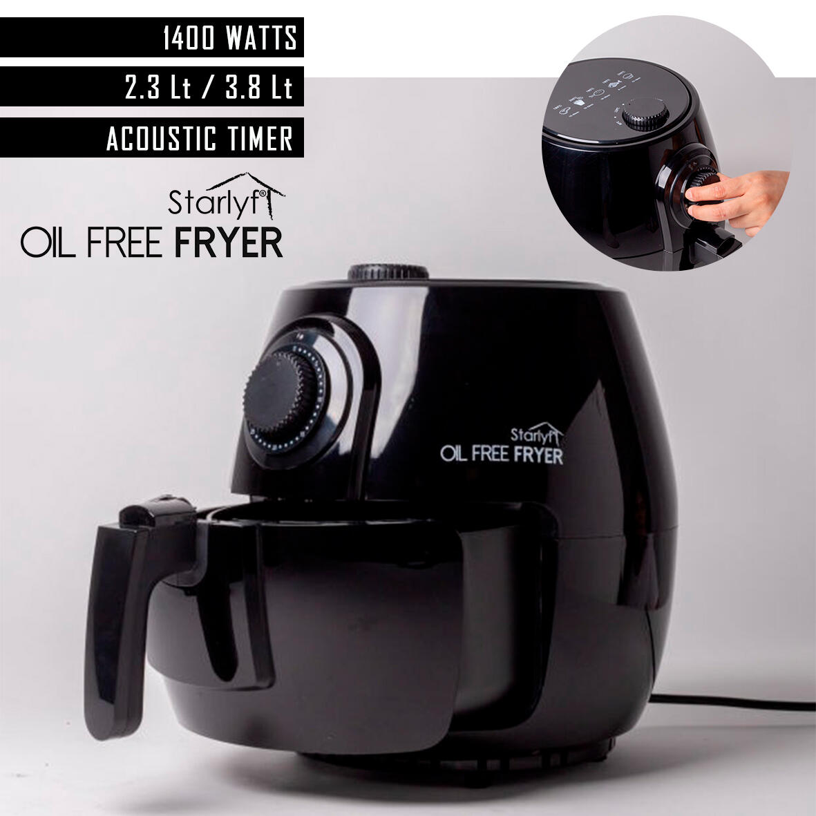Starlyf Oil Free Fryer – Cocina Saludable con Sabor Irresistible