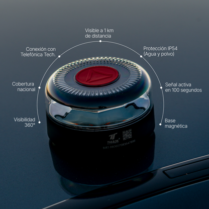 Pack de 2 Balizas Conectadas THULOS TH-V16 — Certificada por la DGT