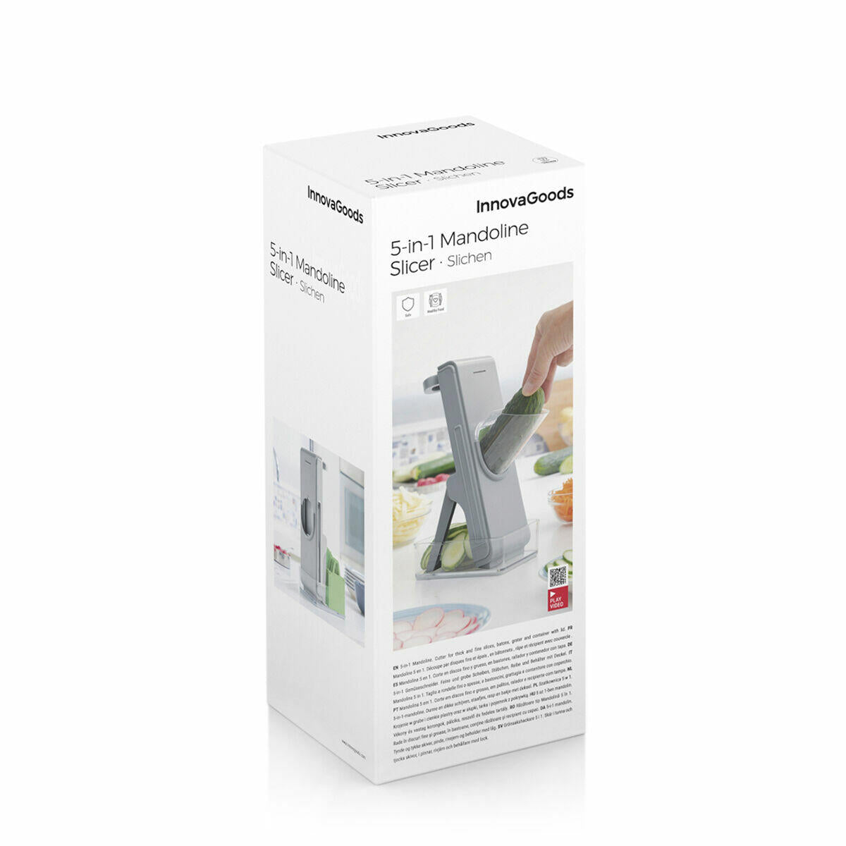 🥗 Mandolina Cortadora de Verduras Plegable 5 en 1 – Cocina Más Rápido, Seguro y Saludable