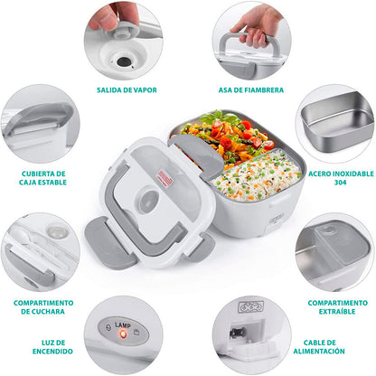 Tartera Fiambrera Eléctrica 2 en 1