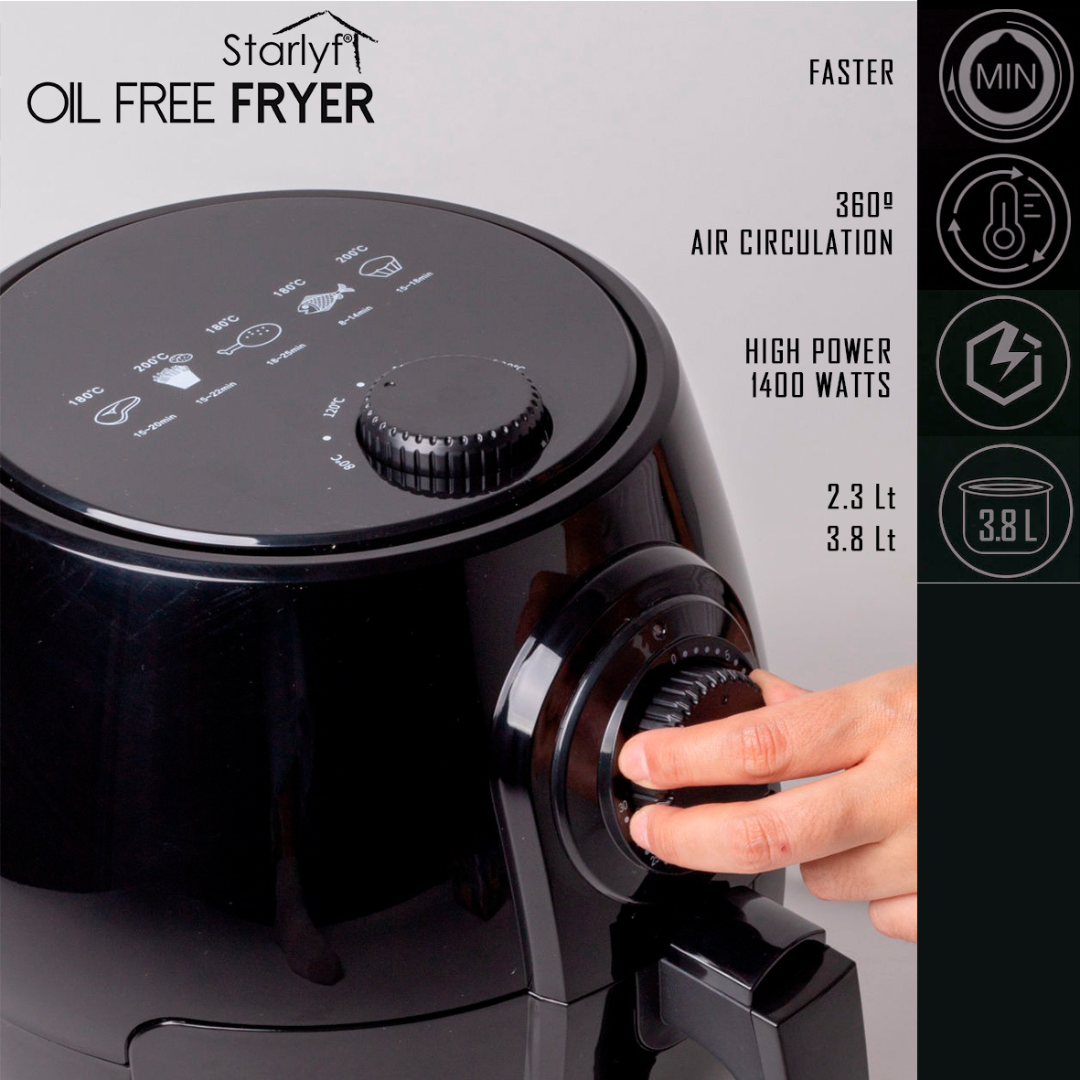 Starlyf Oil Free Fryer – Cocina Saludable con Sabor Irresistible