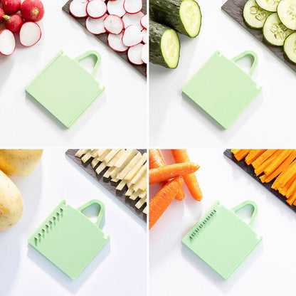 🥗 Mandolina Cortadora de Verduras Plegable 5 en 1 – Cocina Más Rápido, Seguro y Saludable