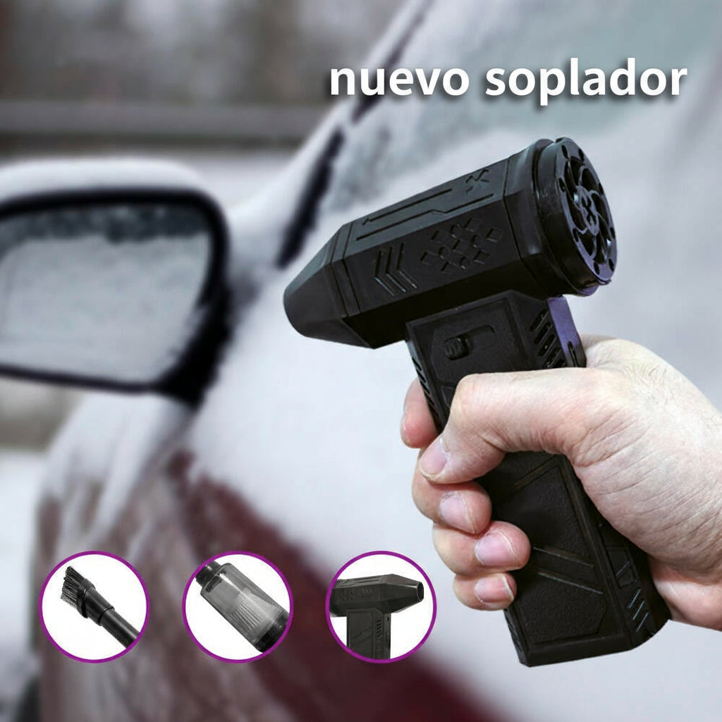 💨 Mini Soplador Turbo – Limpieza, Secado e Inflado en un Solo Gadget